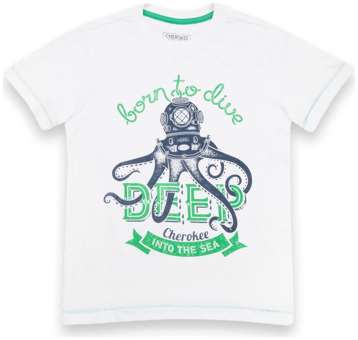 

CHEROKEE Boy Cotton Printed T-shirt - White