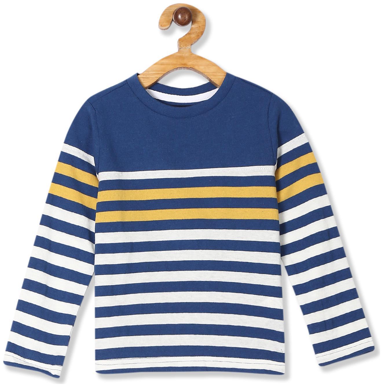 

CHEROKEE Boy Cotton Striped T-shirt - Blue