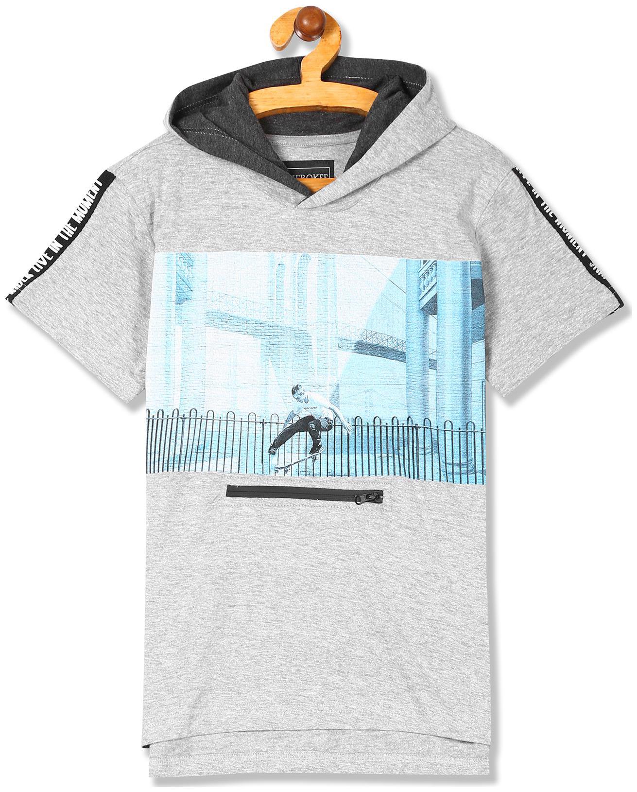 

CHEROKEE Boy Cotton blend Printed T-shirt - Grey