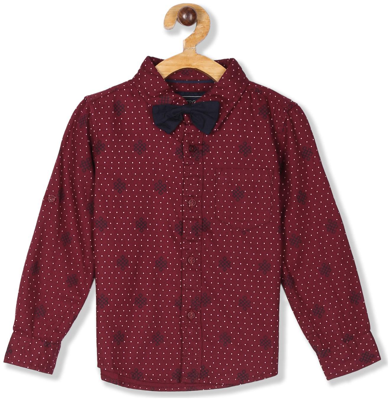 

CHEROKEE Boy Cotton Printed Shirt Red