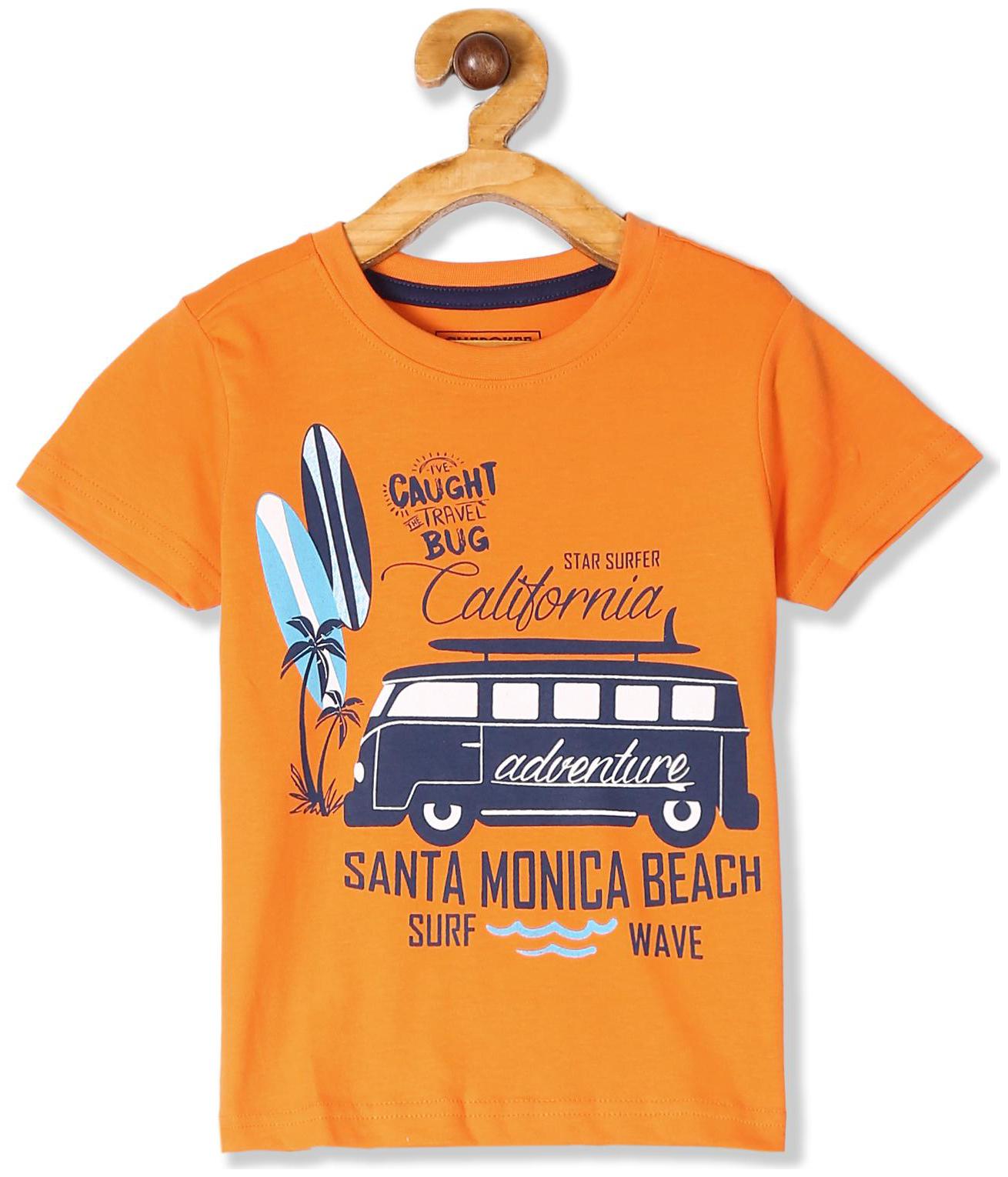 

CHEROKEE Boy Cotton Printed T-shirt - Orange