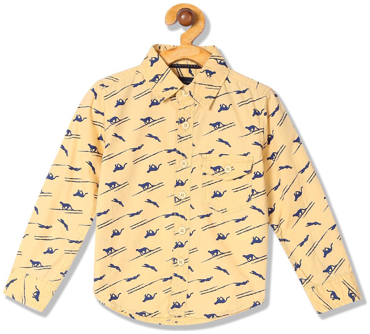 

CHEROKEE Boy Cotton Printed Shirt Yellow