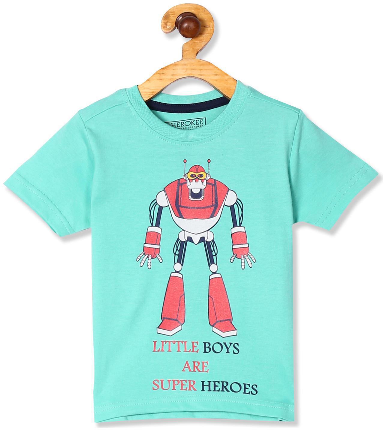 

CHEROKEE Boy Cotton Printed T-shirt - Green