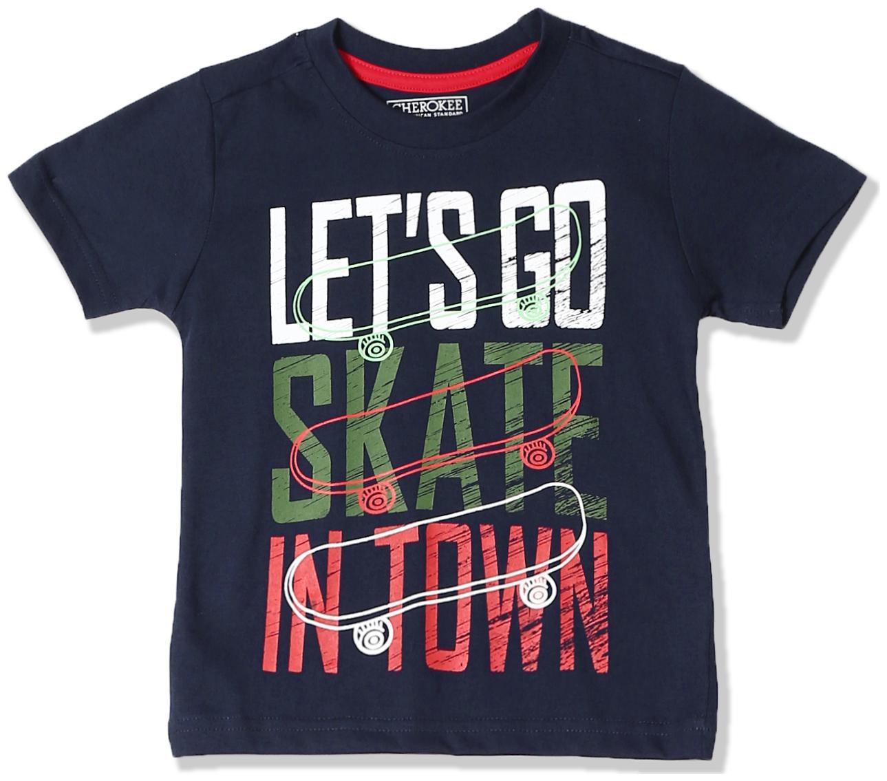 

CHEROKEE Boy Cotton Printed T-shirt - Blue