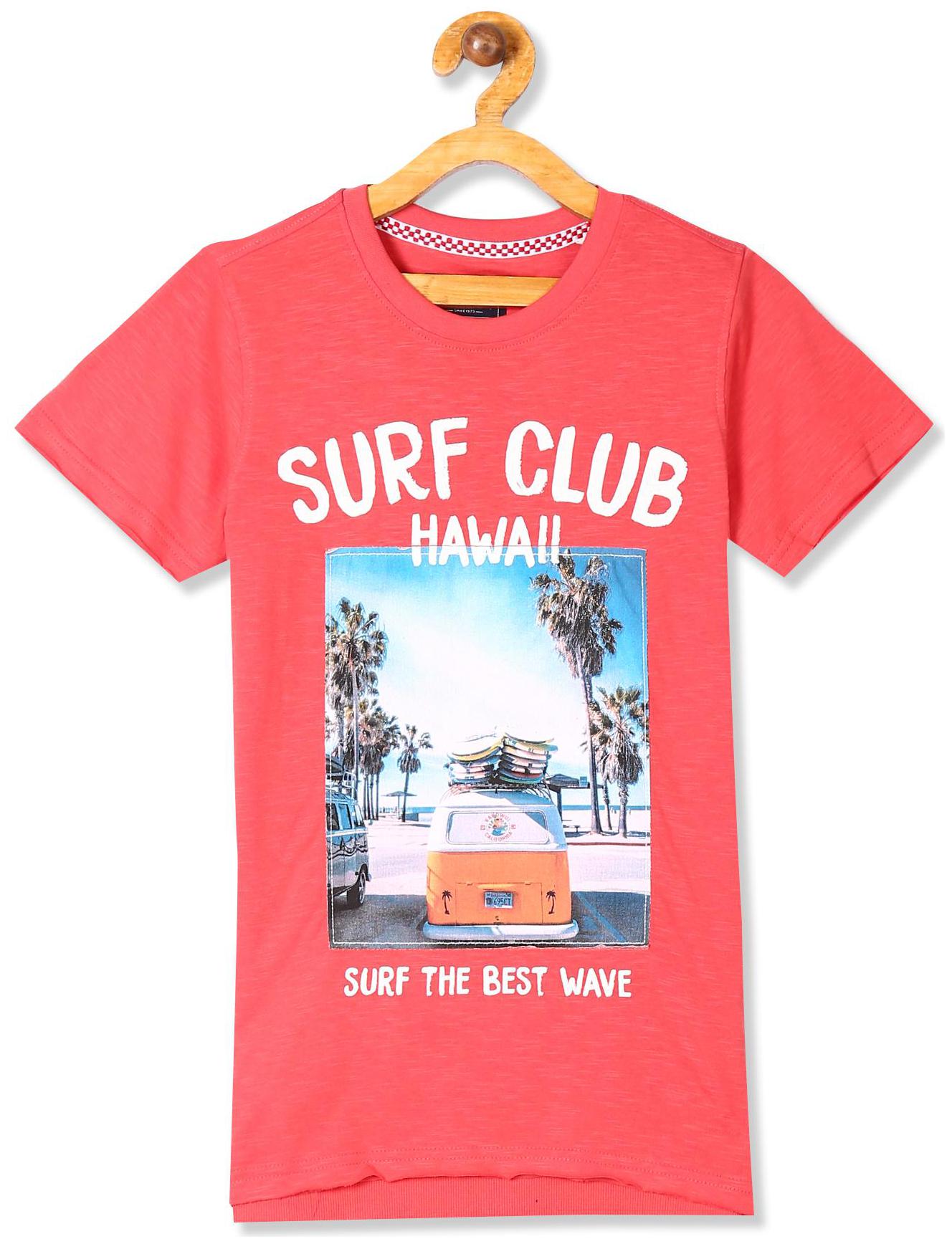 

CHEROKEE Boy Cotton Printed T-shirt - Red