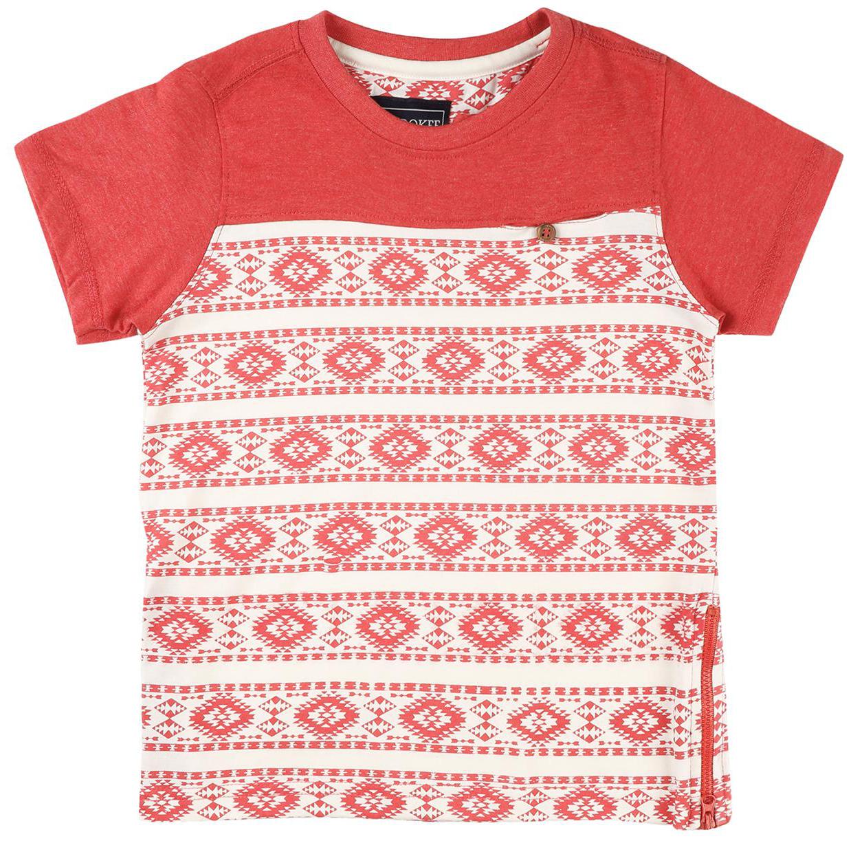

CHEROKEE Boy Cotton Printed T-shirt - Red