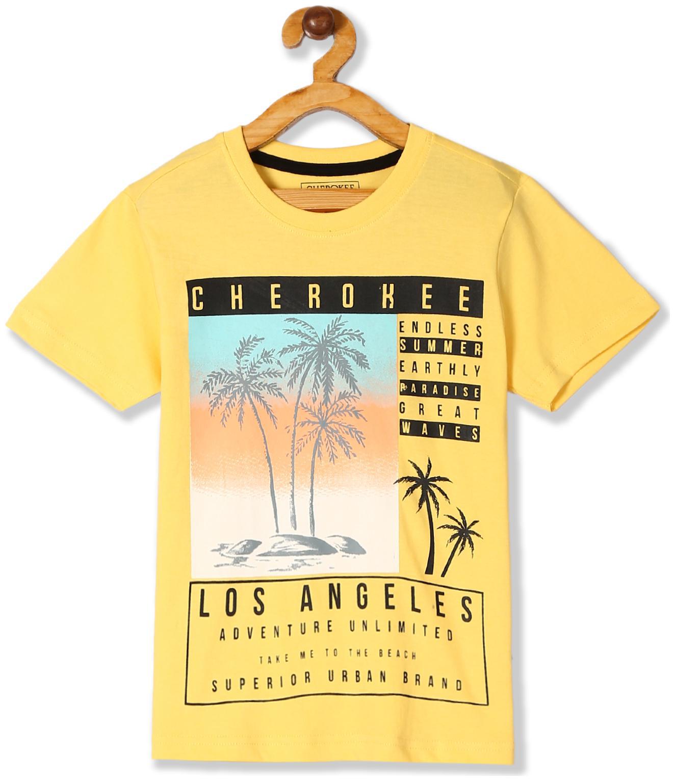 

CHEROKEE Boy Cotton Printed T-shirt - Yellow