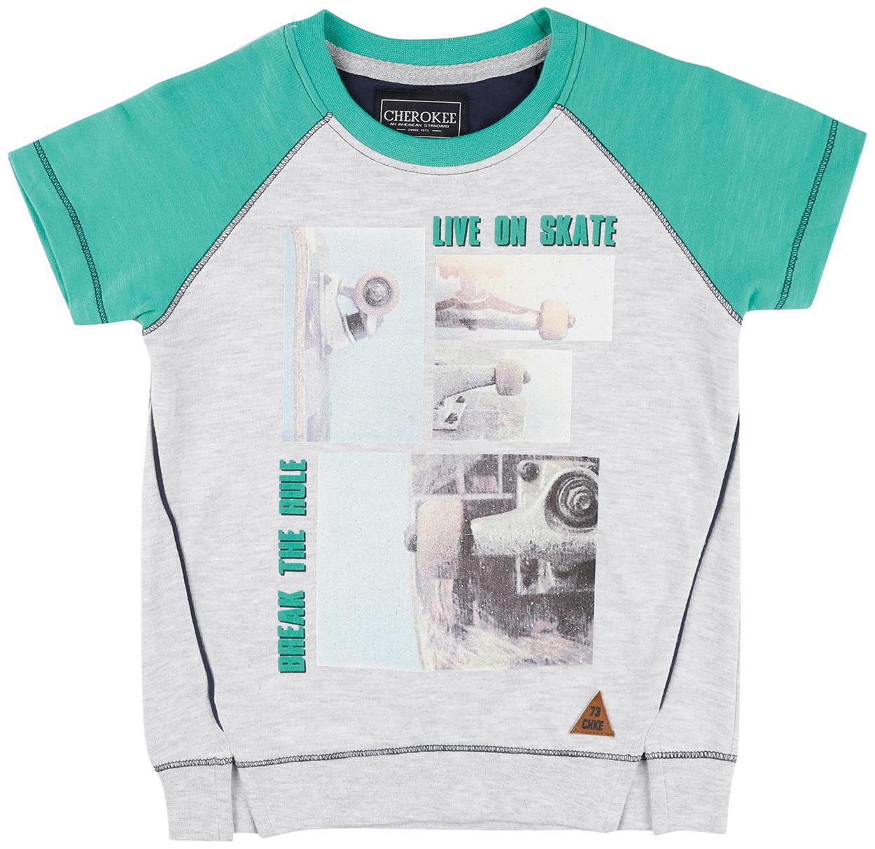 

CHEROKEE Boy Cotton Printed T-shirt - Green