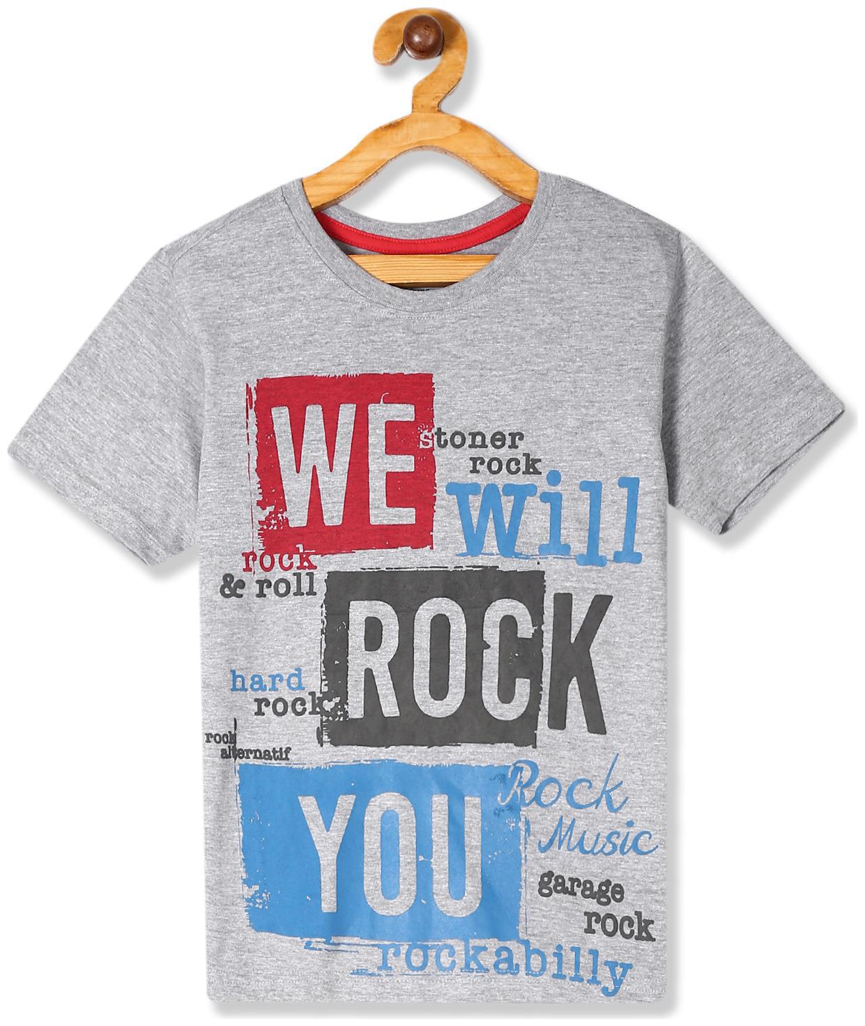 

CHEROKEE Boy Cotton Printed T-shirt - Grey