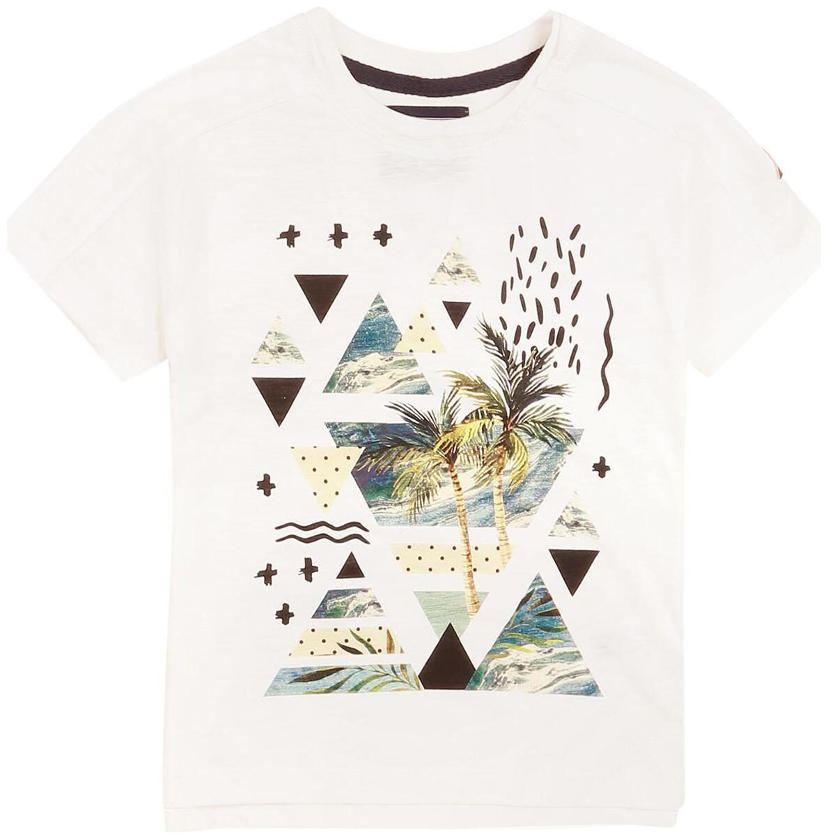 

CHEROKEE Boy Cotton Printed T-shirt - White