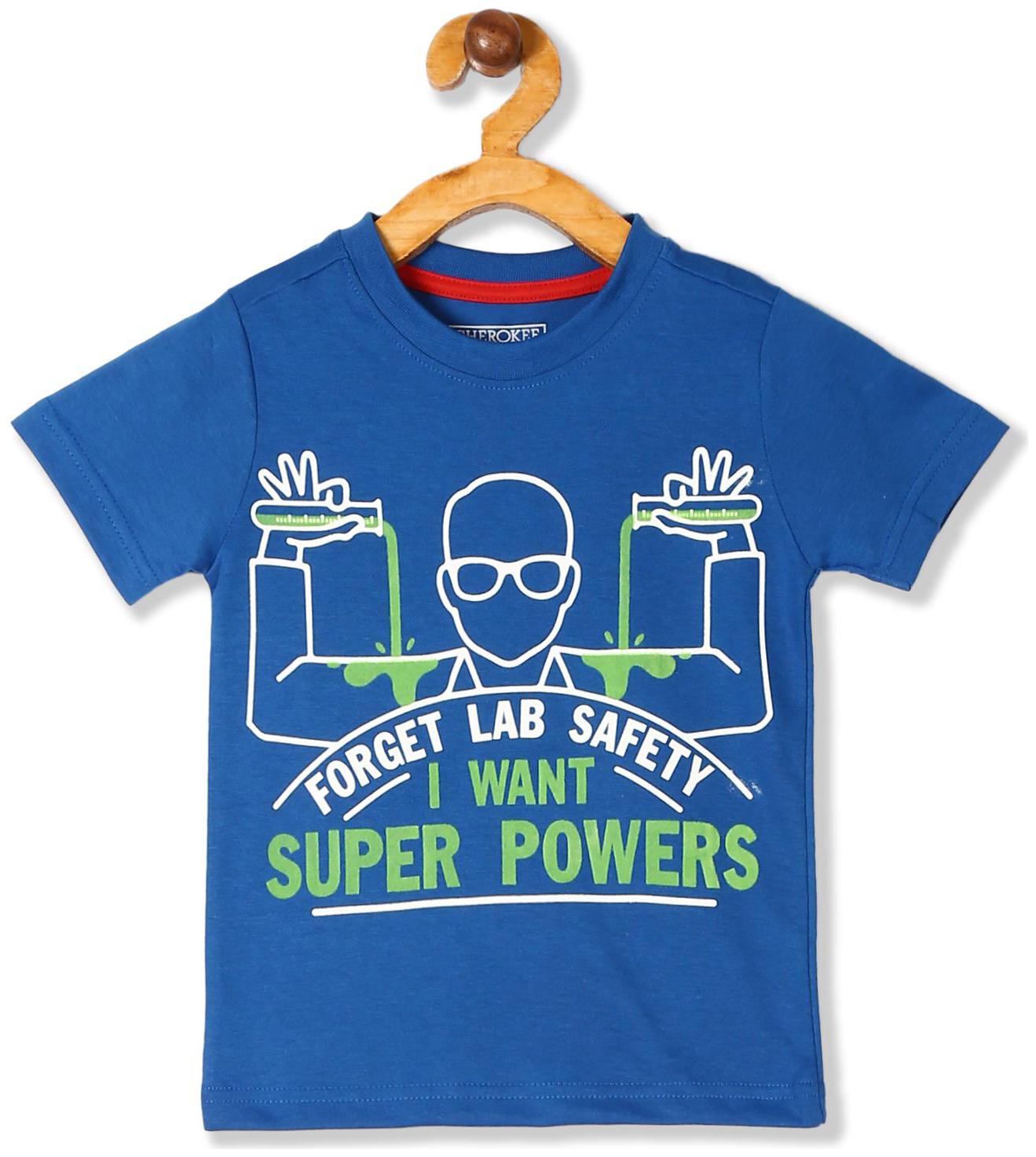 

CHEROKEE Boy Cotton Printed T-shirt - Blue