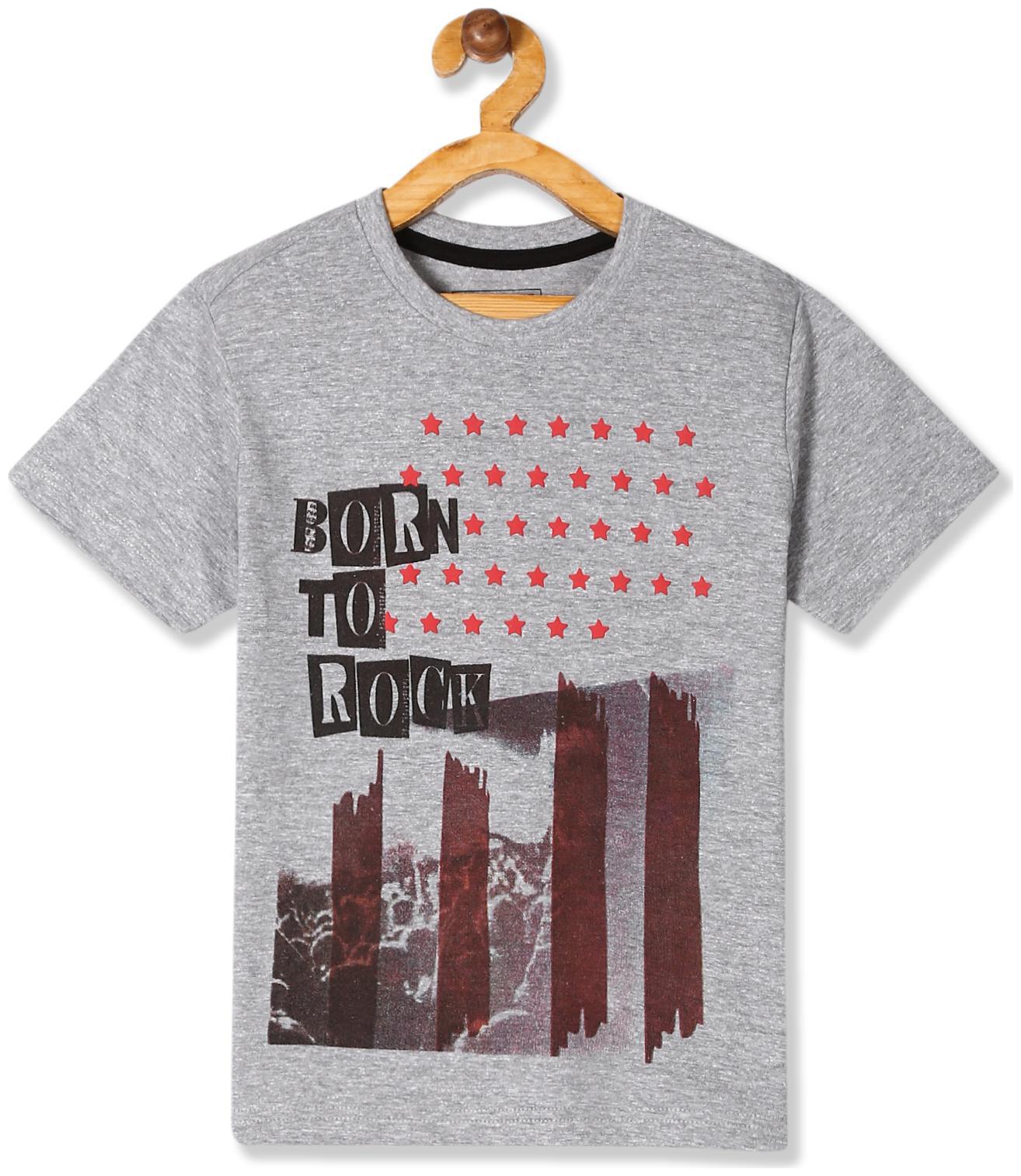

CHEROKEE Boy Cotton Printed T-shirt - Grey