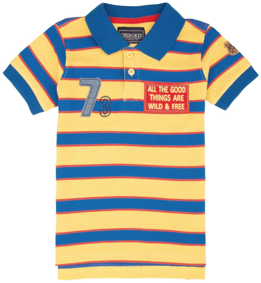 

CHEROKEE Boy Cotton Striped T-shirt - Yellow