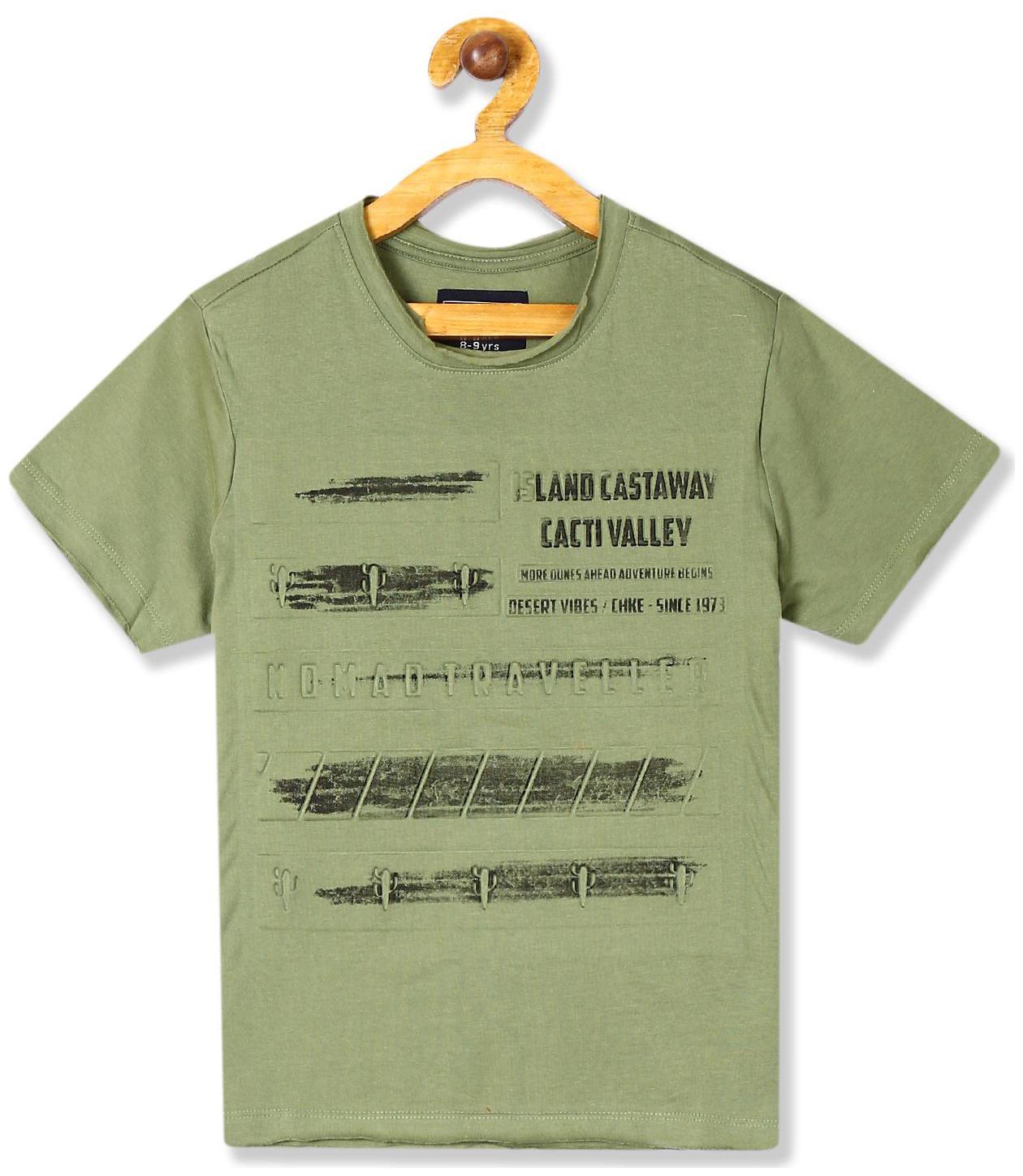 

CHEROKEE Boy Cotton Printed T-shirt - Green