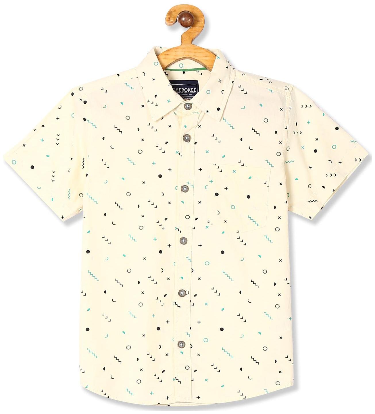 

CHEROKEE Boy Cotton Printed Shirt Yellow