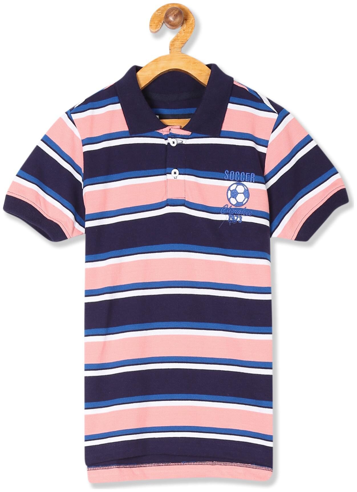 

CHEROKEE Boy Cotton Striped T-shirt - Blue