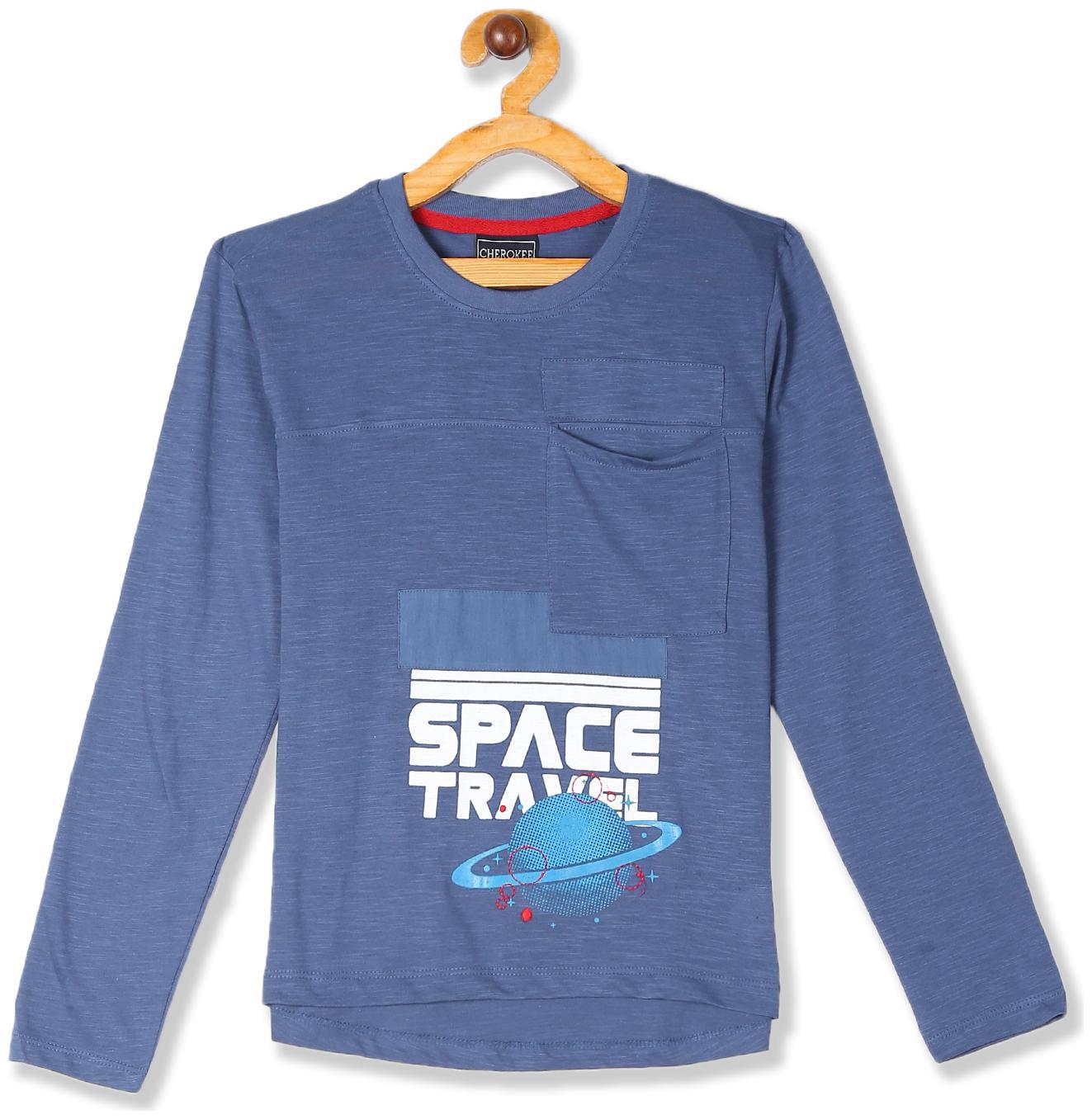 

CHEROKEE Boy Cotton Printed T-shirt - Blue