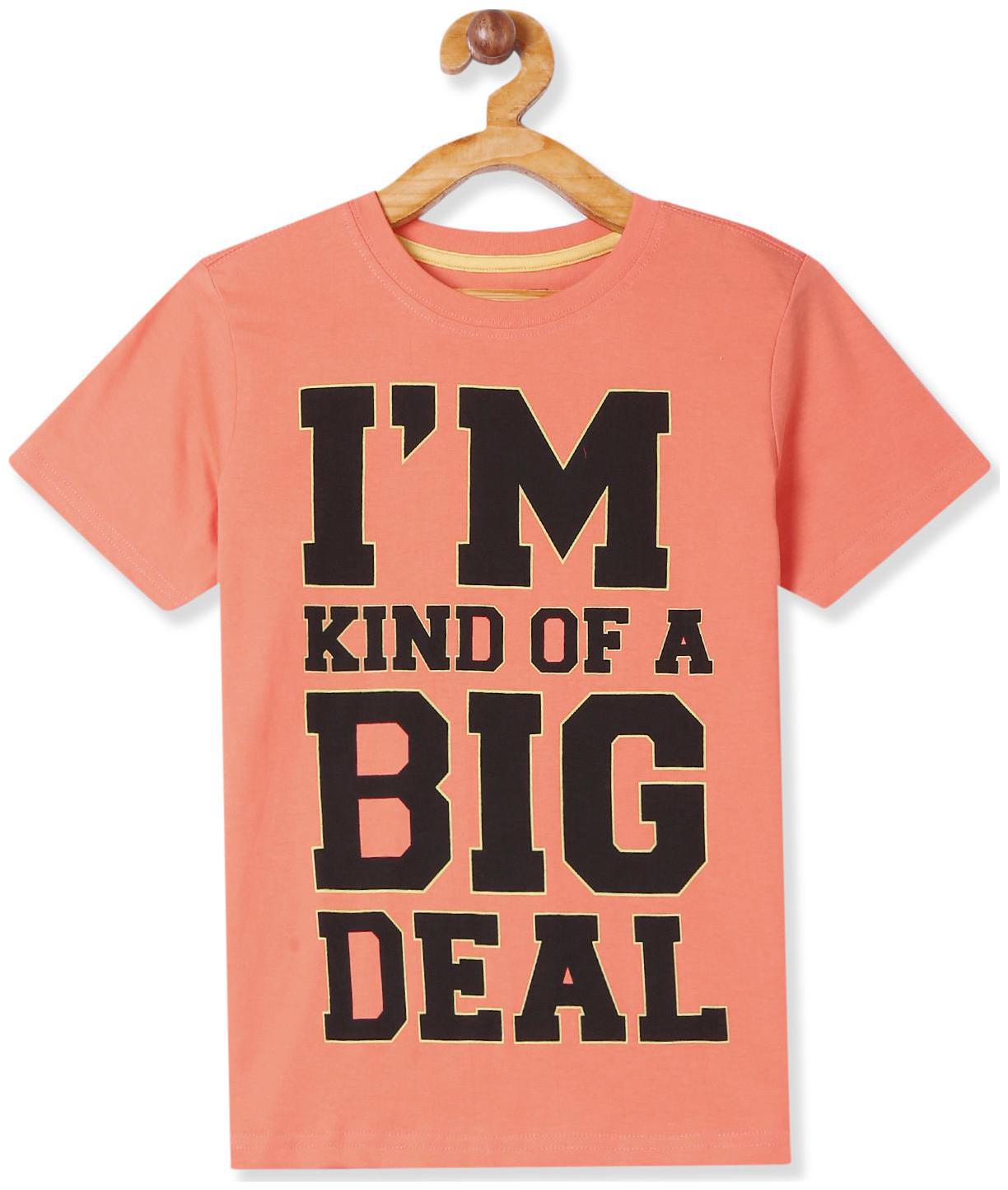 

CHEROKEE Boy Cotton Printed T-shirt - Orange