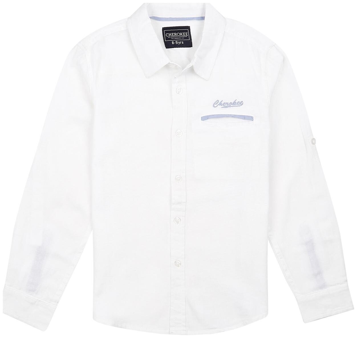 

CHEROKEE Boy Cotton Solid Shirt White