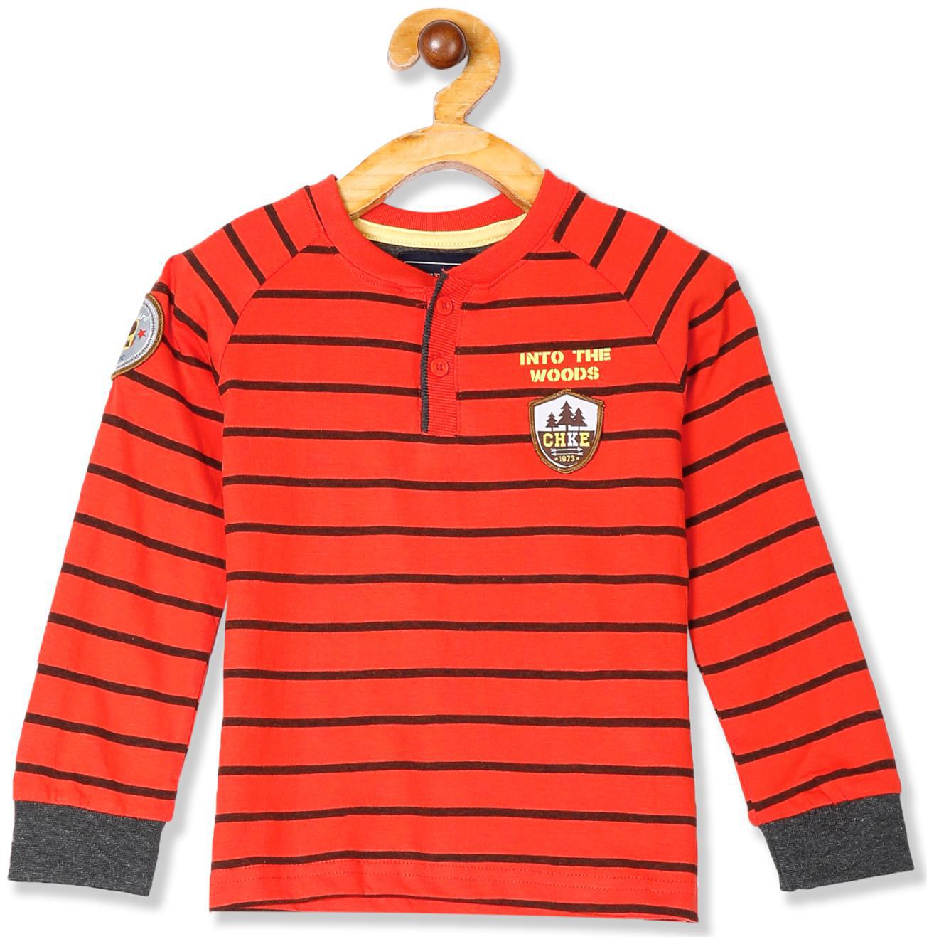 

CHEROKEE Boy Cotton Striped T-shirt - Orange
