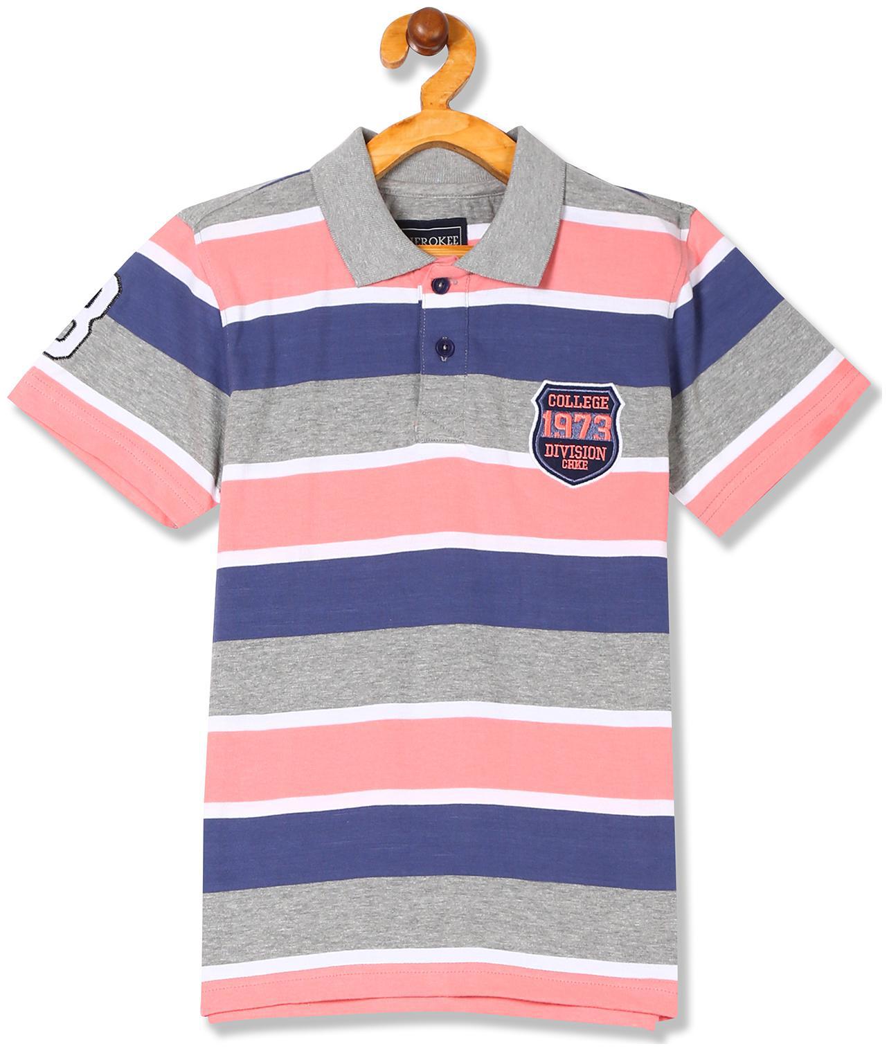 

CHEROKEE Boy Cotton Striped T-shirt - Multi
