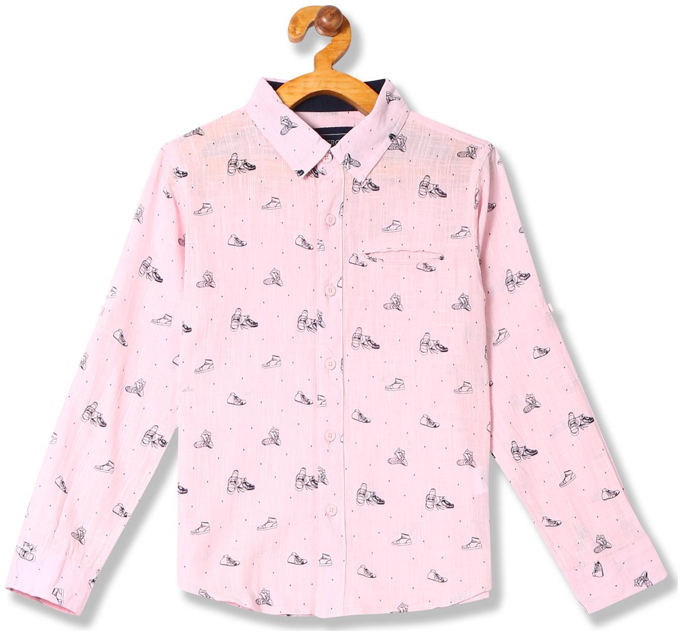 

CHEROKEE Boy Cotton Printed Shirt Pink