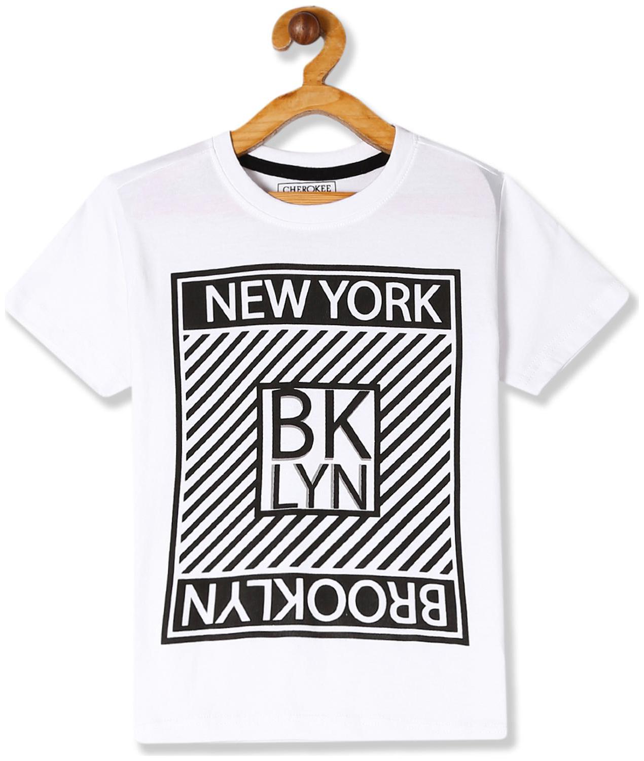 

CHEROKEE Boy Cotton Printed T-shirt - White