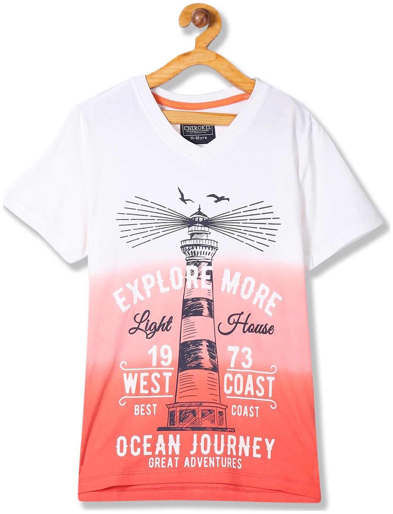 

CHEROKEE Boy Cotton Printed T-shirt - White