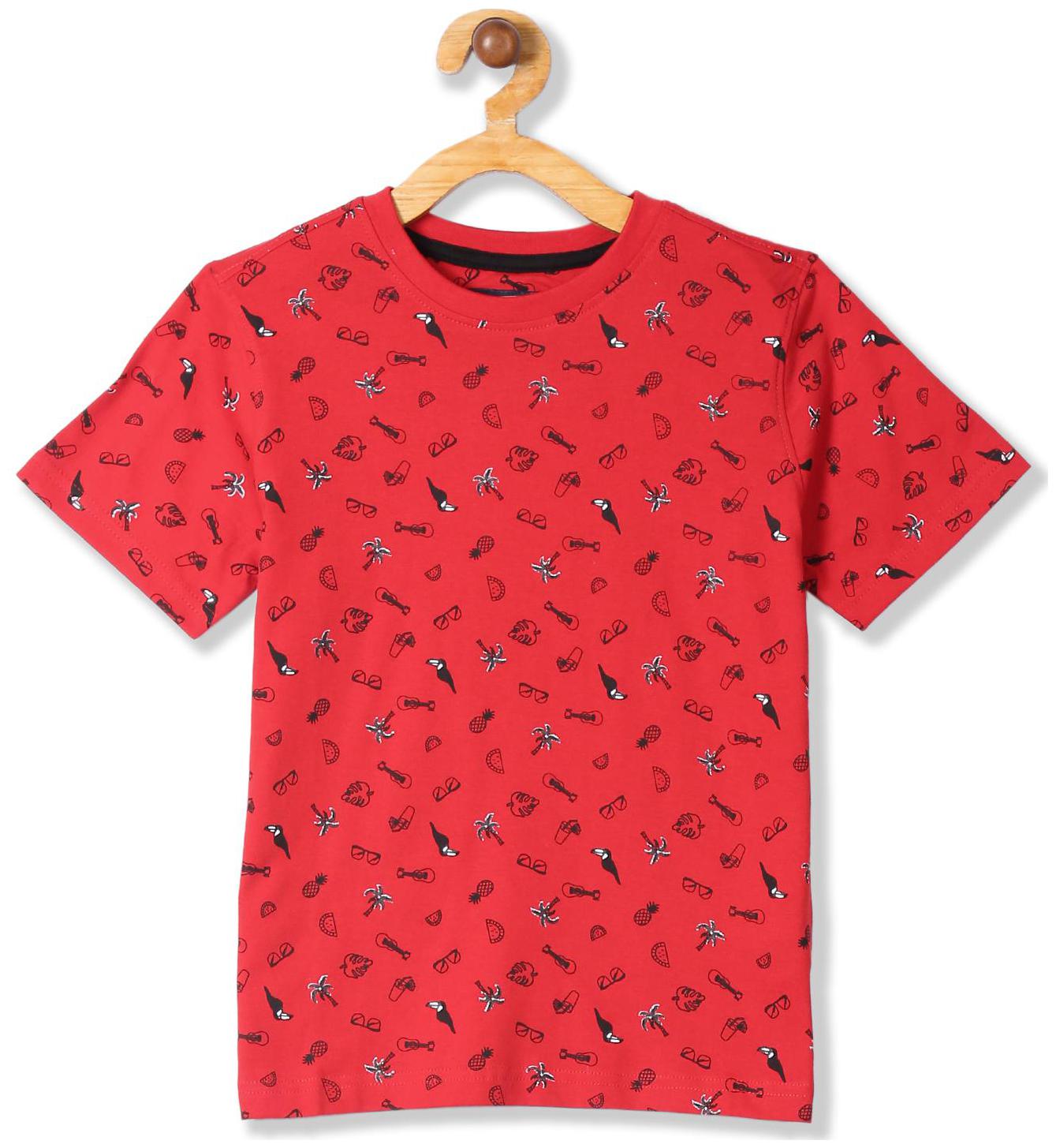 

CHEROKEE Boy Cotton Printed T-shirt - Red