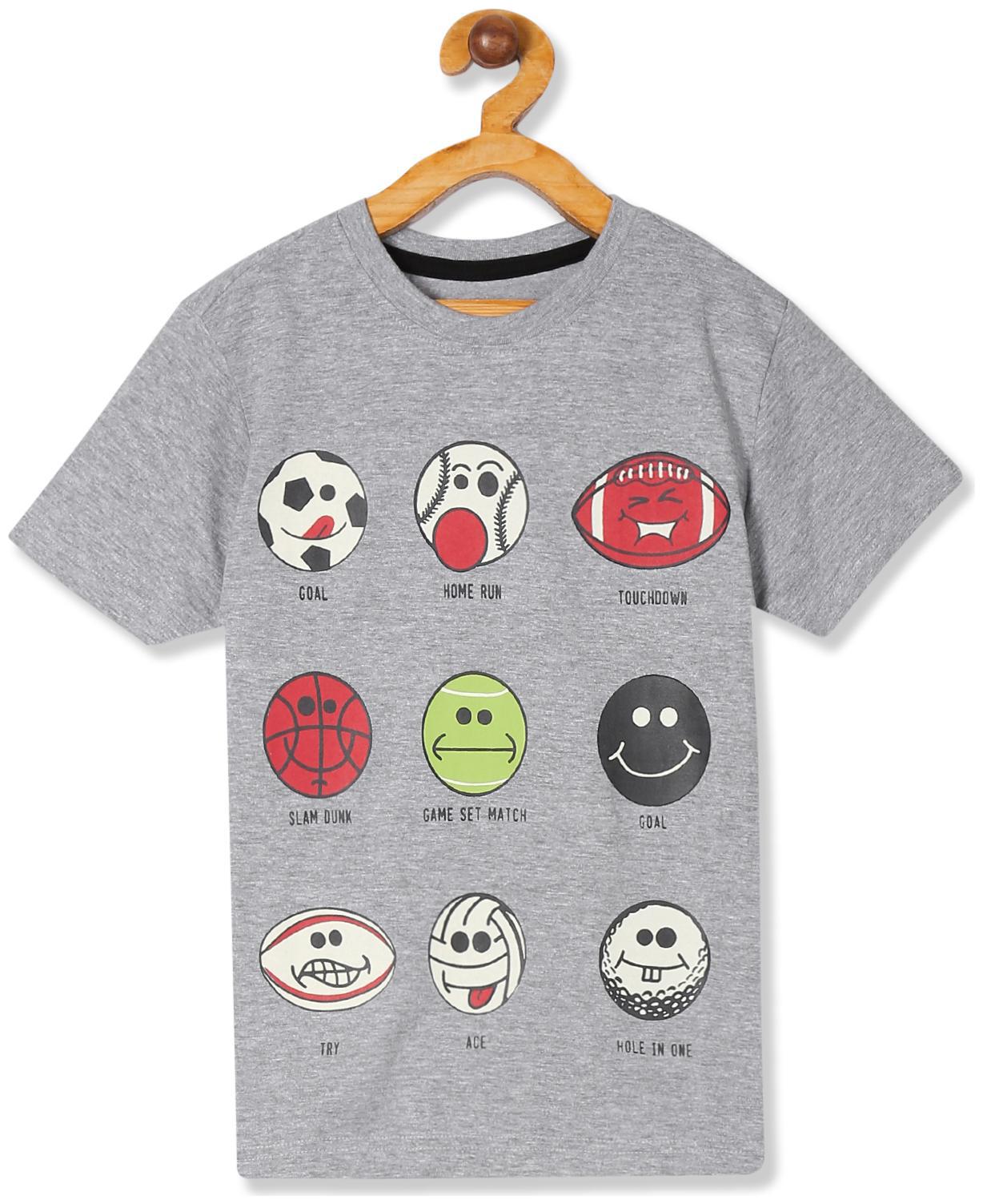 

CHEROKEE Boy Cotton Printed T-shirt - Grey