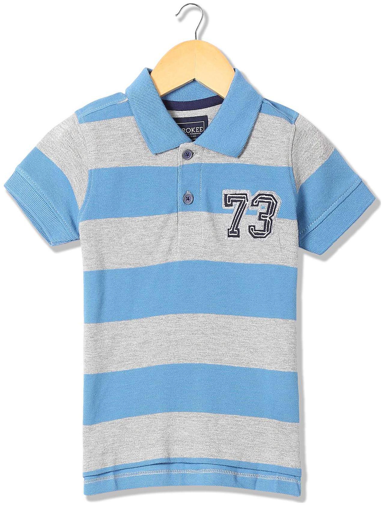 

CHEROKEE Boy Cotton Striped T-shirt - Blue