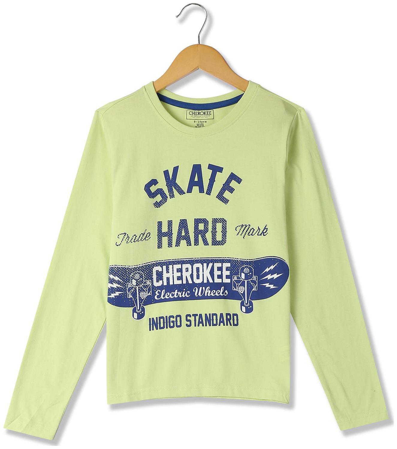 

CHEROKEE Boy Cotton Printed T-shirt - Green