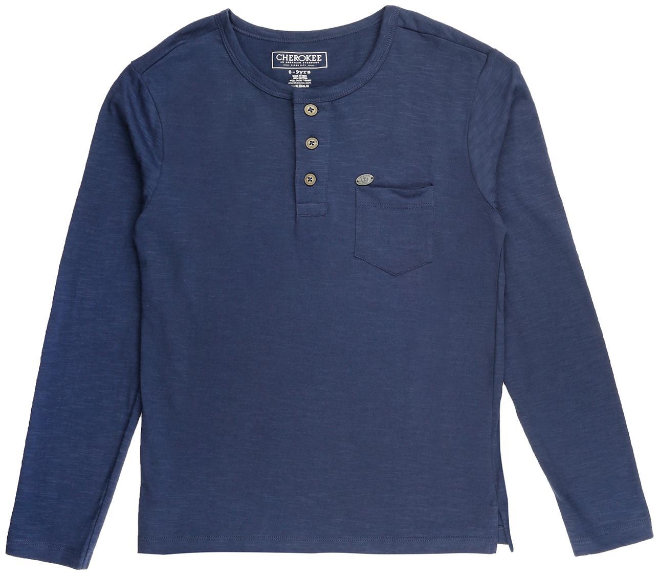 

CHEROKEE Boy Cotton Solid T-shirt - Blue