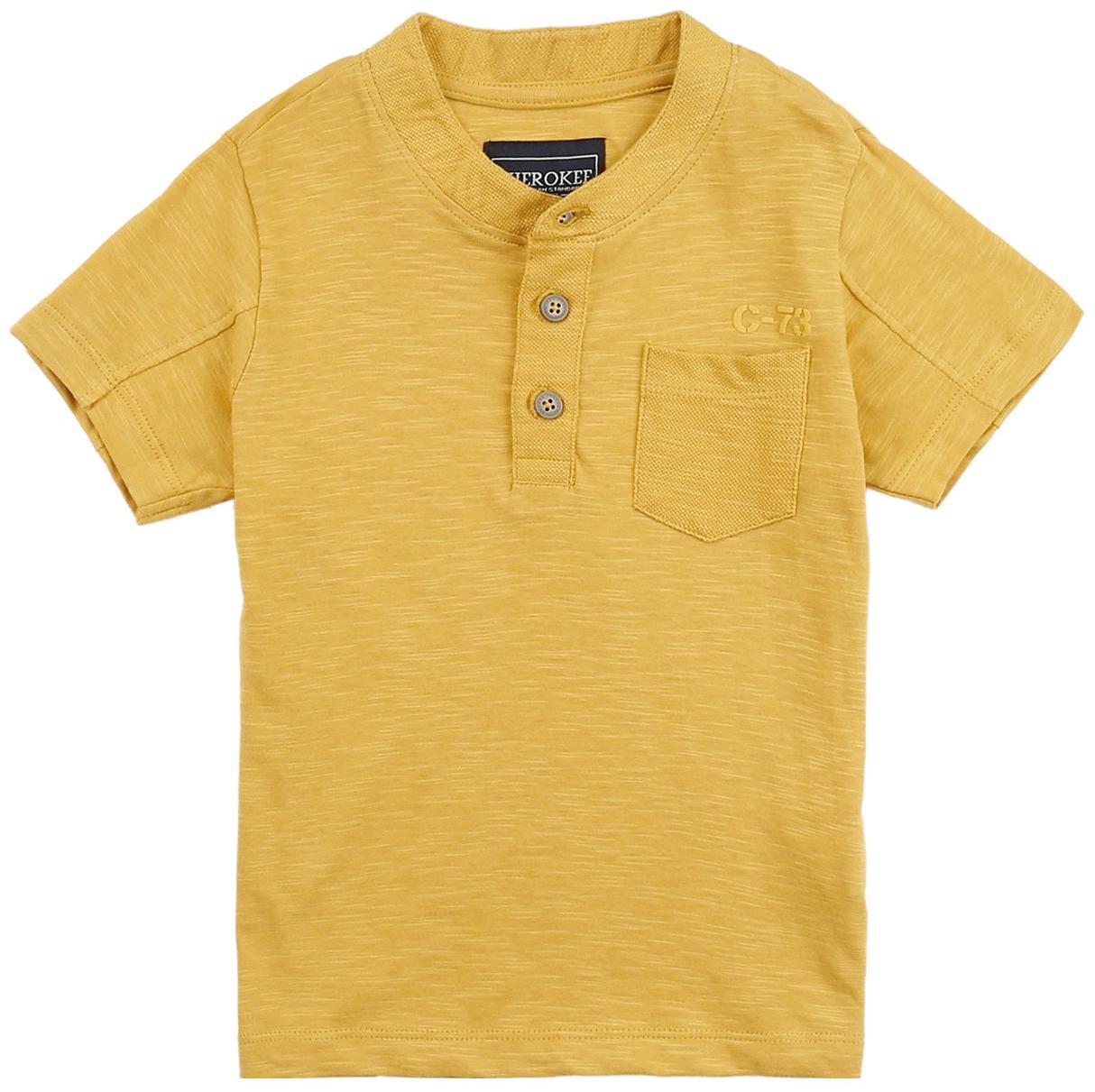 

CHEROKEE Boy Cotton Solid T-shirt - Yellow