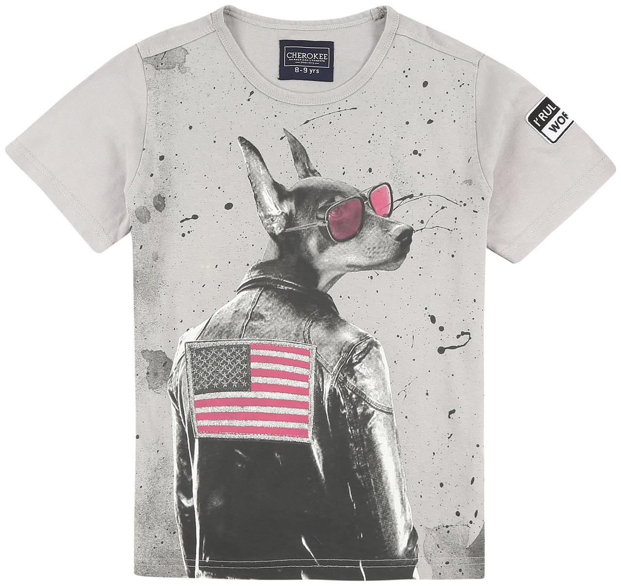 

CHEROKEE Boy Cotton Printed T-shirt - Grey