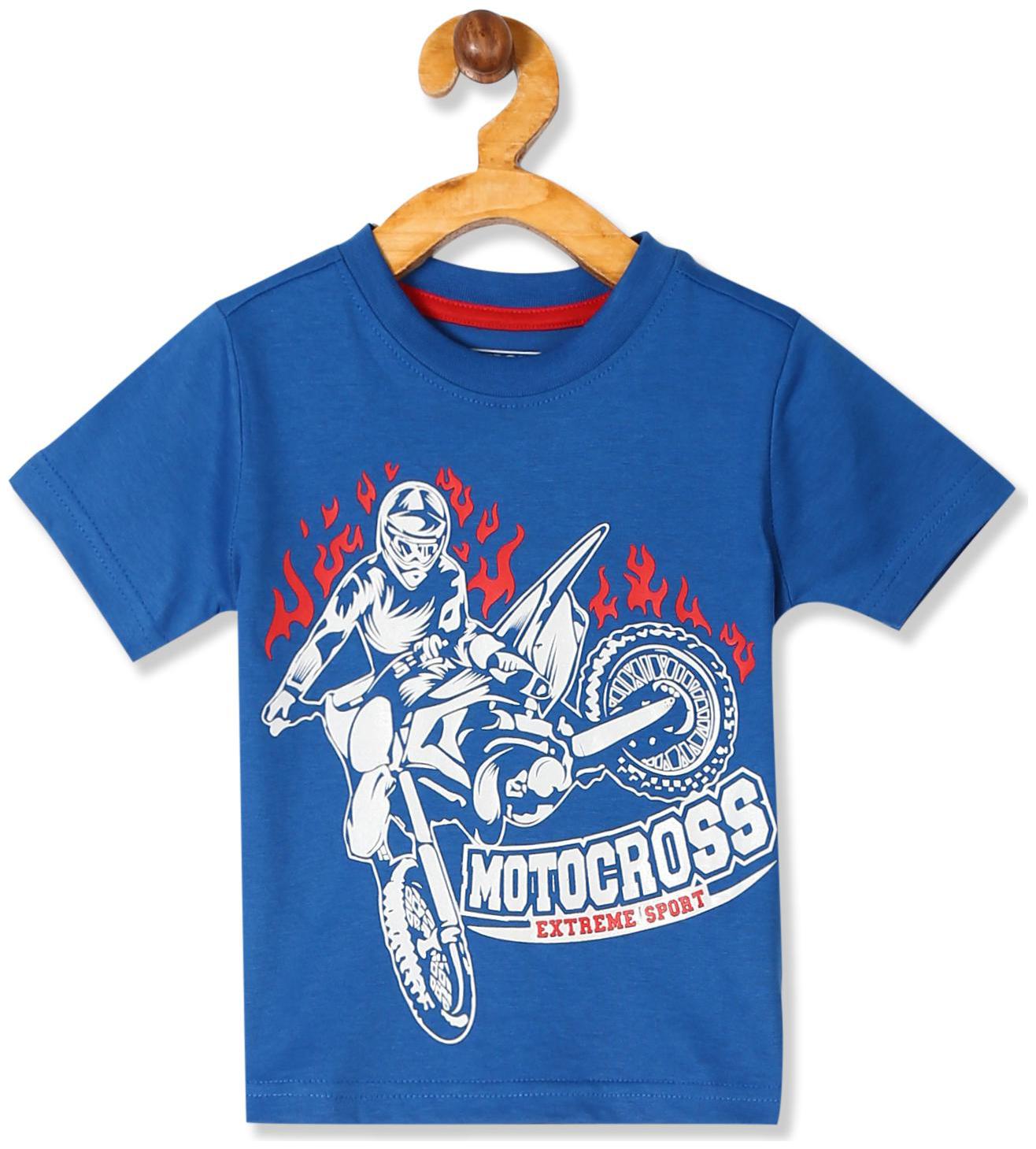

CHEROKEE Boy Cotton Printed T-shirt - Blue