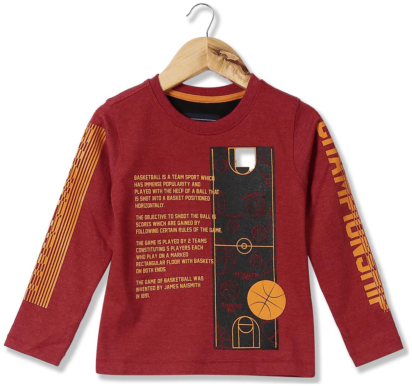 

CHEROKEE Boy Cotton Printed T-shirt - Red