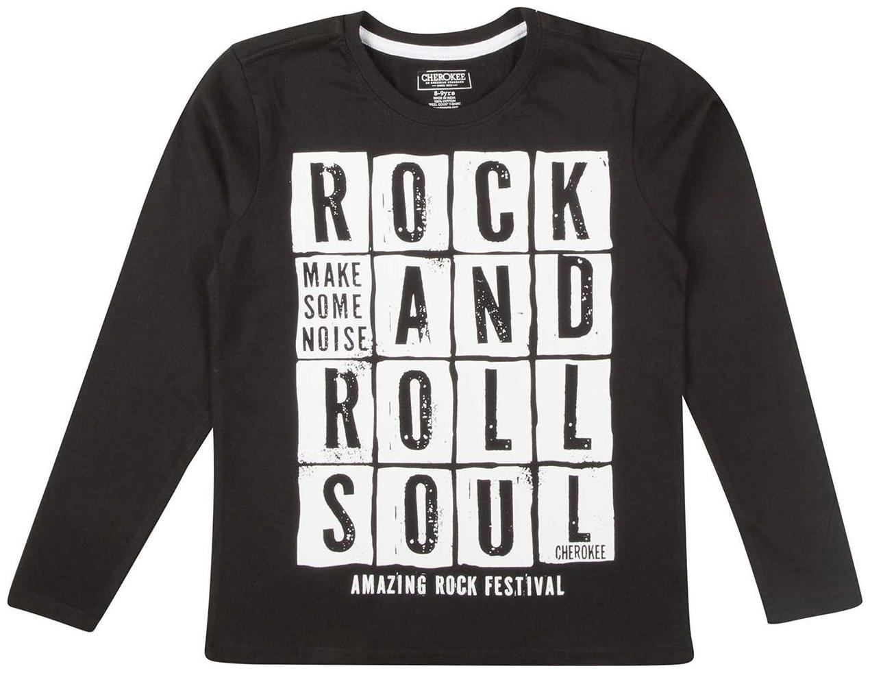 

CHEROKEE Boy Cotton Printed T-shirt - Black