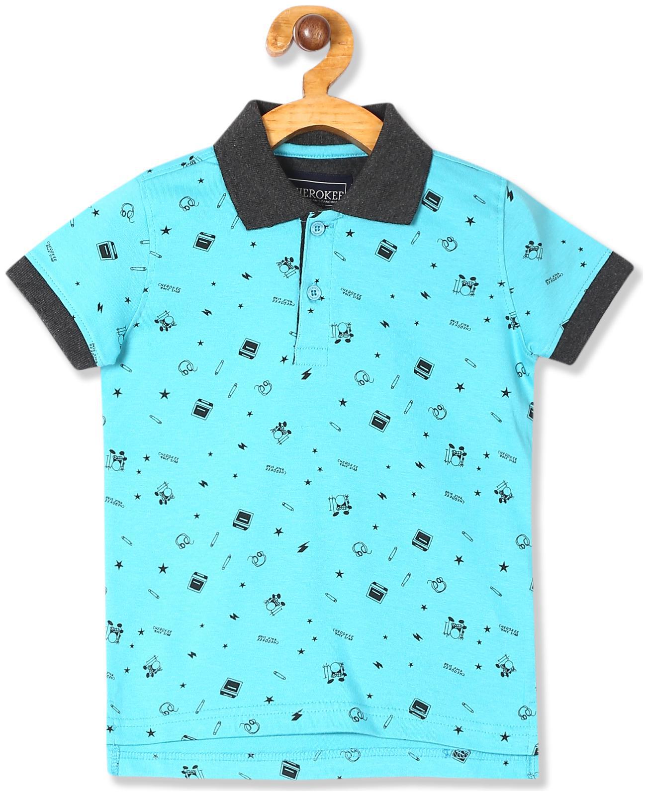 

CHEROKEE Boy Cotton Printed T-shirt - Blue