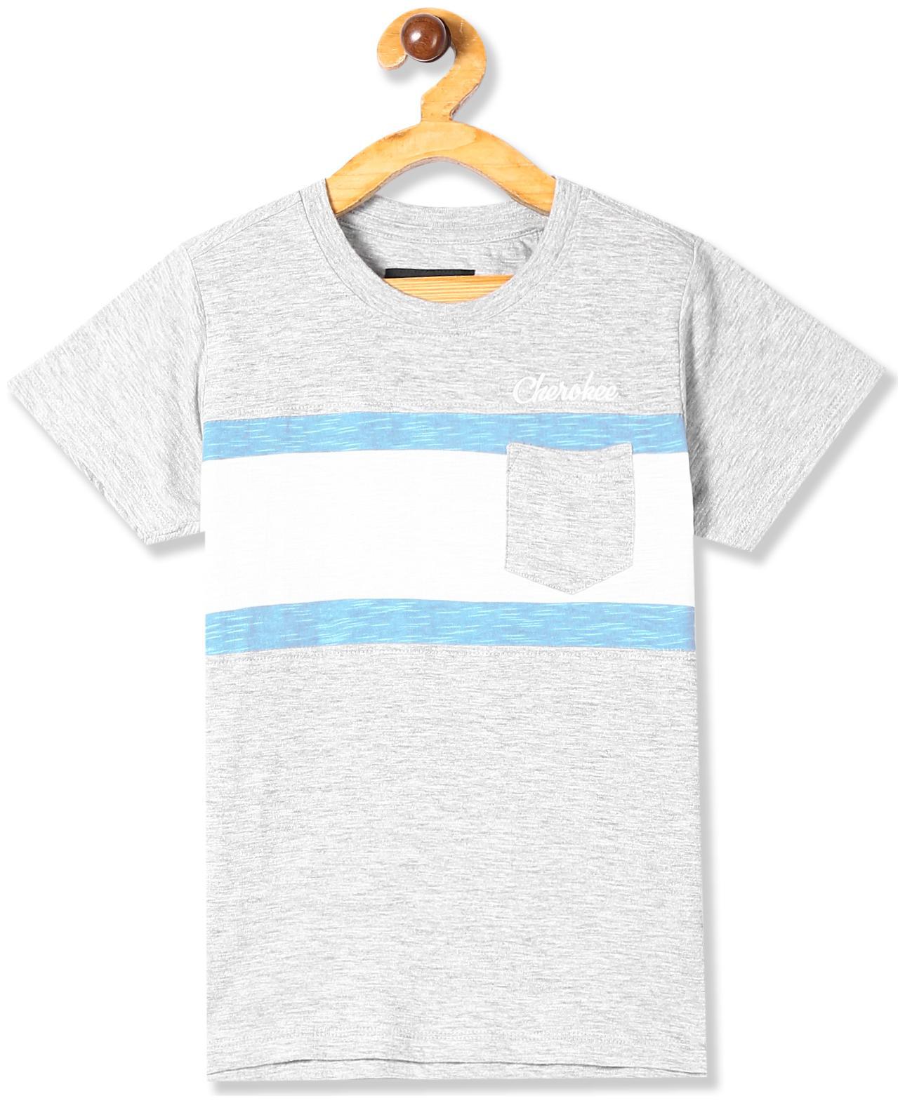 

CHEROKEE Boy Cotton Striped T-shirt - Grey