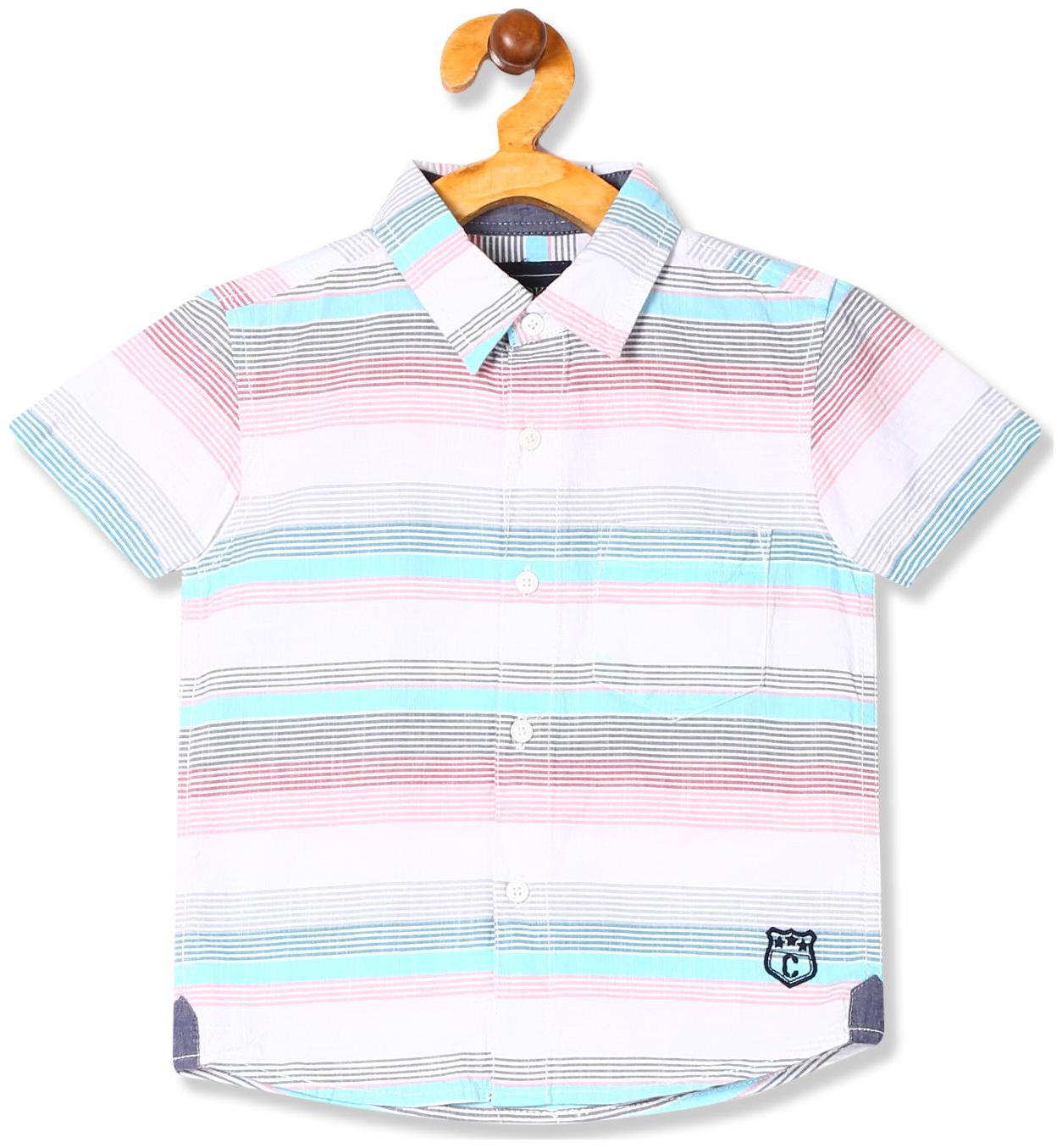 

CHEROKEE Boy Cotton Striped Shirt White