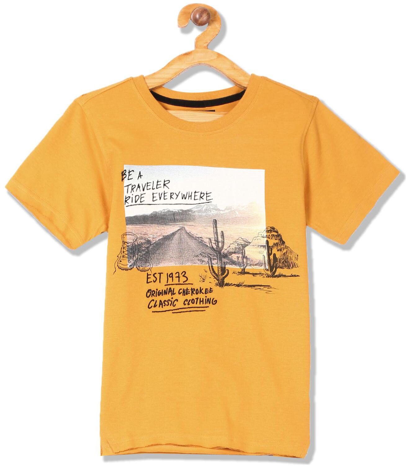 

CHEROKEE Boy Cotton Printed T-shirt - Yellow