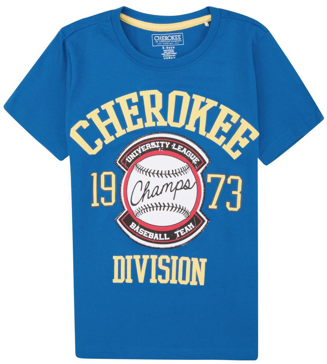 

CHEROKEE Boy Cotton Printed T-shirt - Blue
