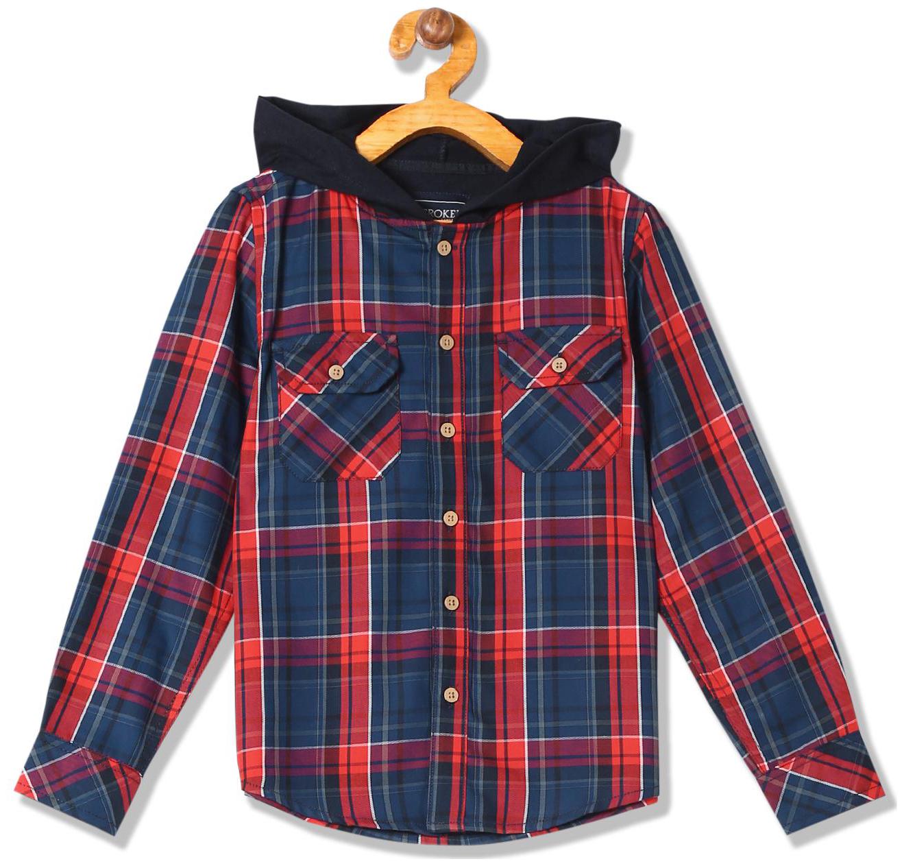 

CHEROKEE Boy Cotton Checked Shirt Red