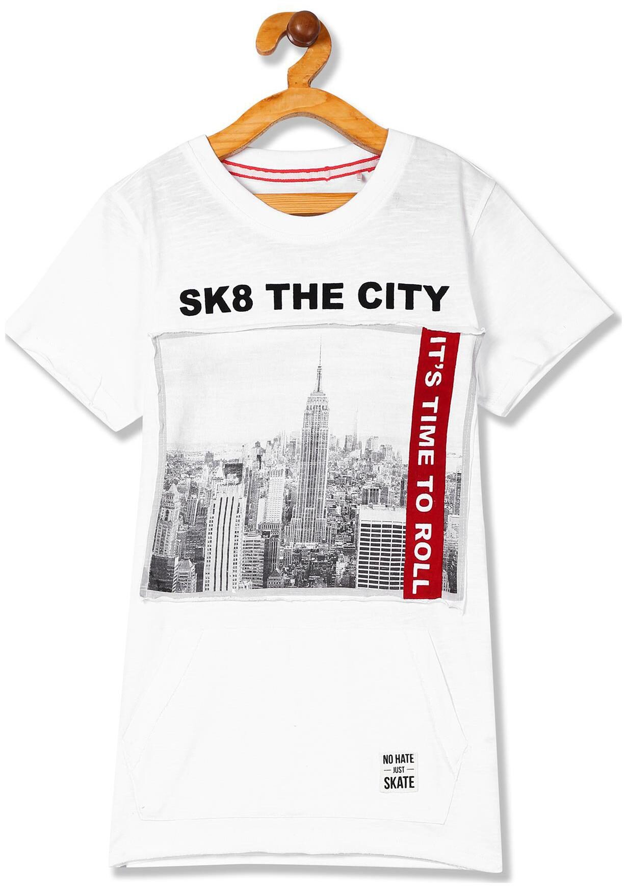 

CHEROKEE Boy Cotton Printed T-shirt - White
