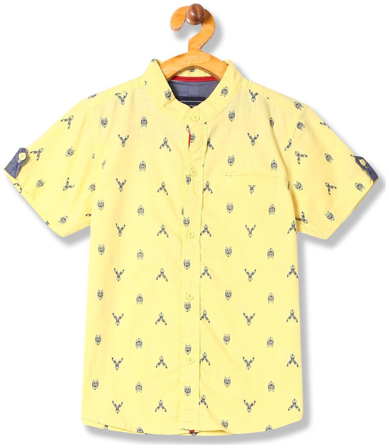 

CHEROKEE Boy Cotton Printed Shirt Yellow