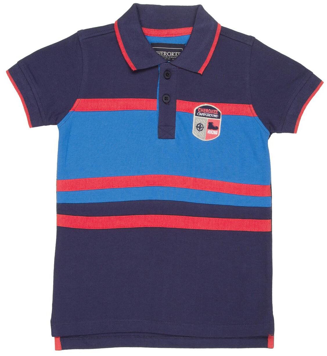 

CHEROKEE Boy Cotton Colorblocked T-shirt - Blue