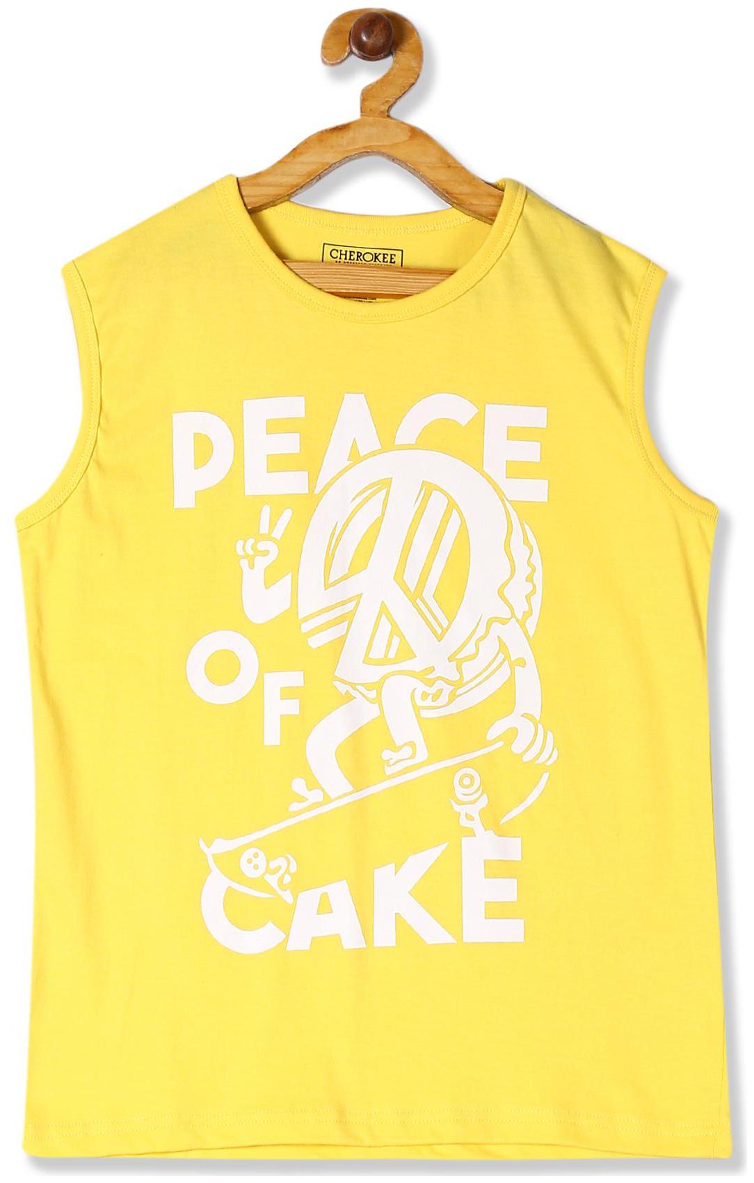 

CHEROKEE Boy Cotton Printed T-shirt - Yellow