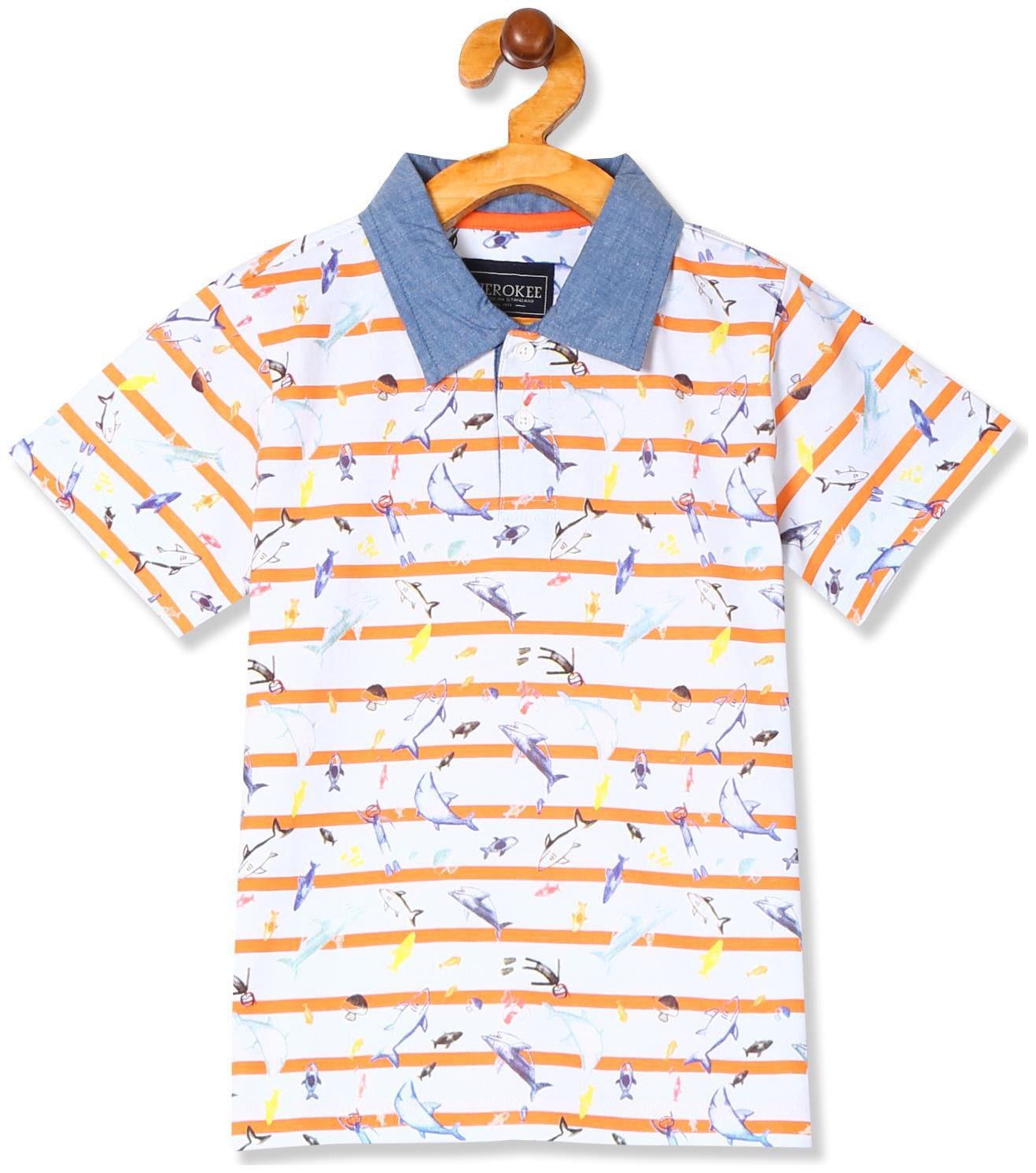 

CHEROKEE Boy Cotton Printed T-shirt - Blue