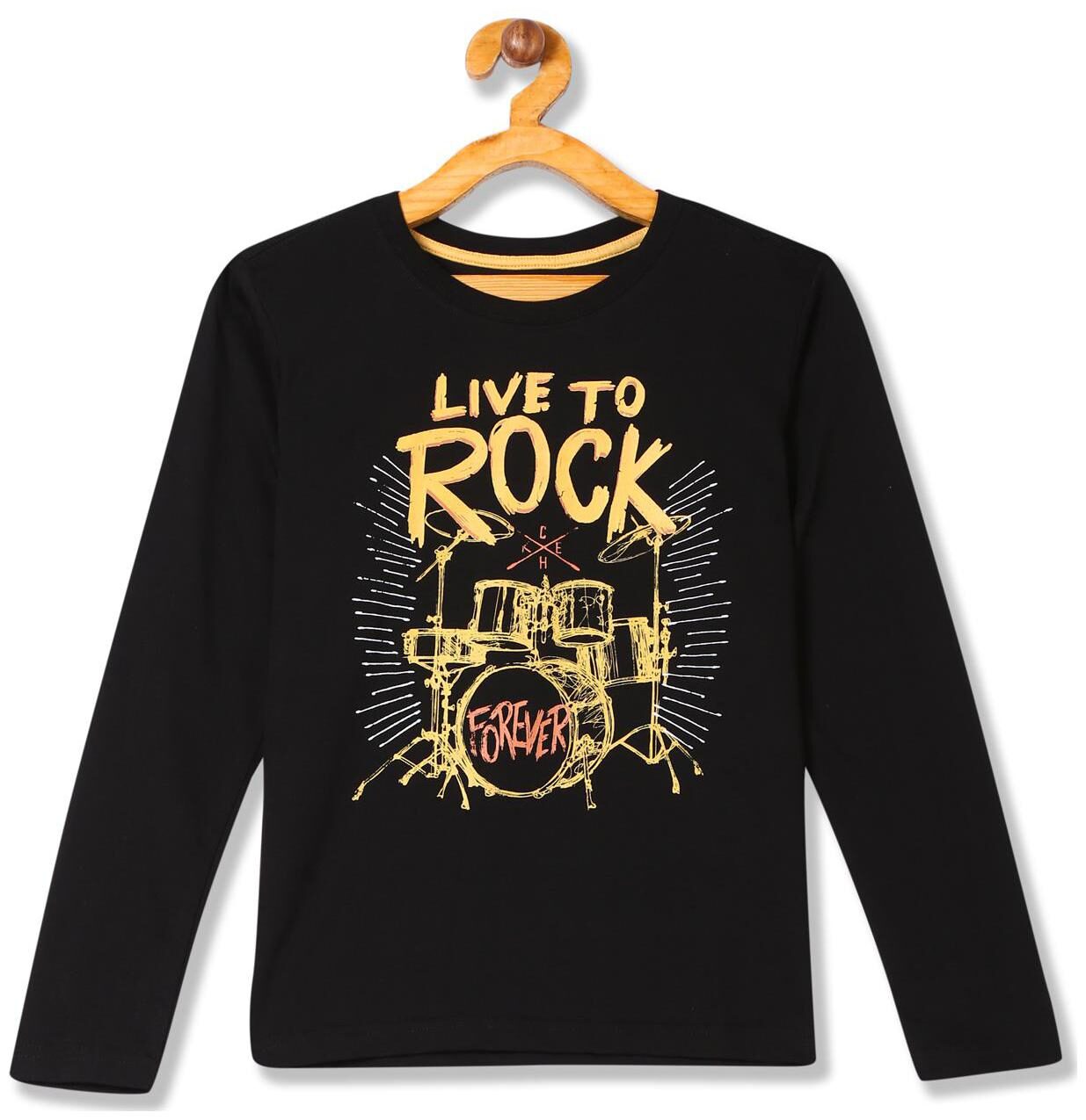 

CHEROKEE Boy Cotton Printed T-shirt - Black